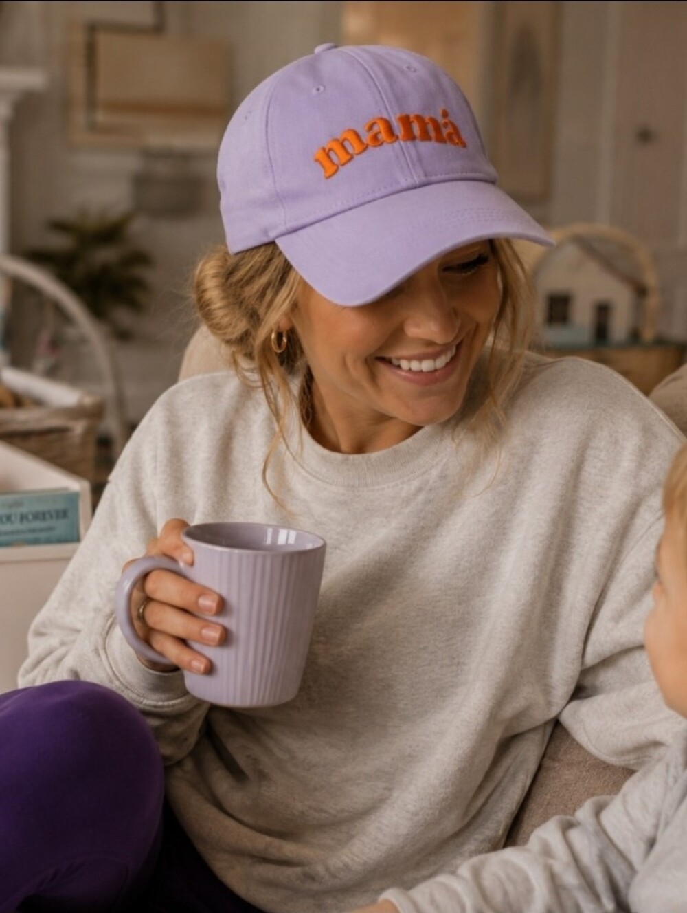 NWT Sonoma "mama" Embroidered Hat